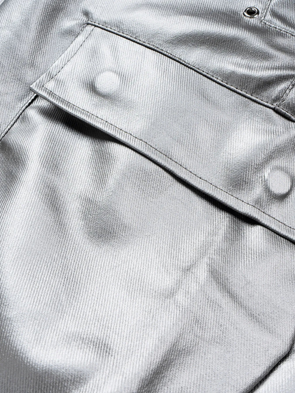 Men's Cargo Style Metallic Zipper Shorts