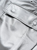 Men's Cargo Style Metallic Zipper Shorts