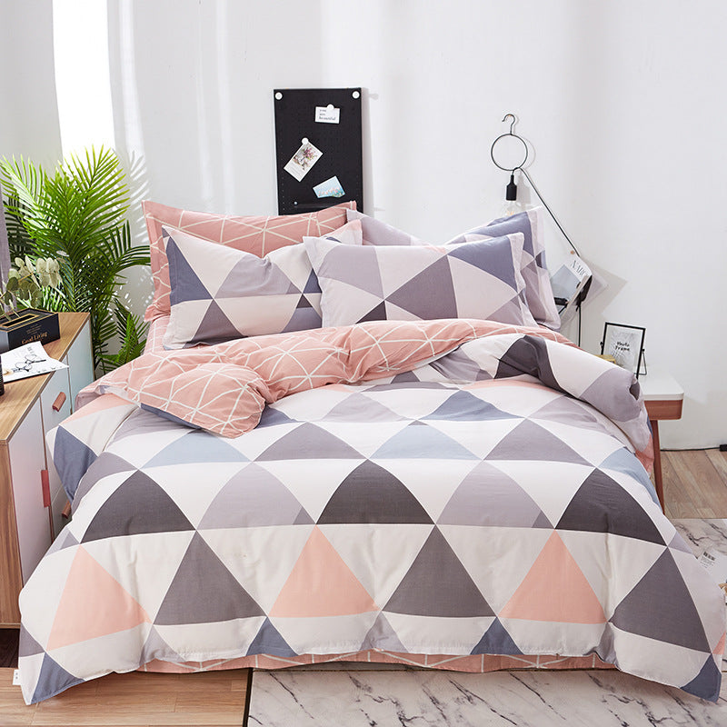 Twill Cotton Four-piece Set Seasons Quilt Cover Pi-Mart