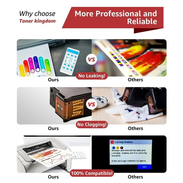 Tonerkingdom Inks-2PK Replacement for HP 901XL Ink 901 Ink Cartridge Set: 1 Black & 1 Color For use in HP: G510a, G510g, G510n, J4524, J4540, J4550, J4580, J4624, J4660, J4680