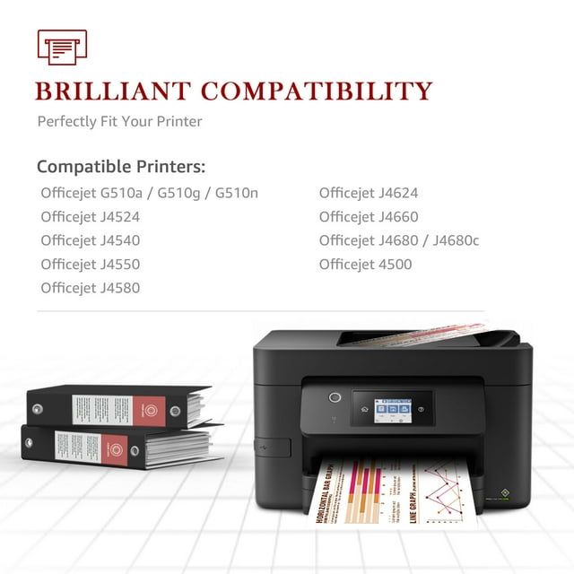 Tonerkingdom Inks-2PK Replacement for HP 901XL Ink 901 Ink Cartridge Set: 1 Black & 1 Color For use in HP: G510a, G510g, G510n, J4524, J4540, J4550, J4580, J4624, J4660, J4680