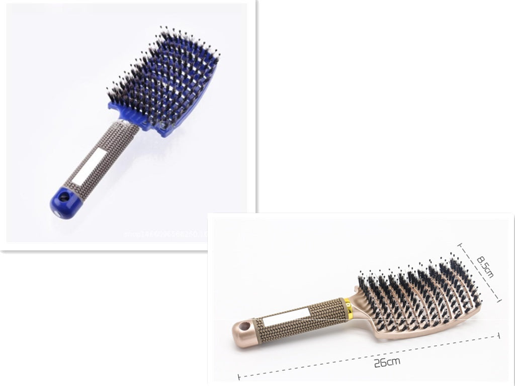 Hairbrush Anti Klit Brushy Haarborstel Women Detangler Hair Brush Bristle Nylon Scalp Massage  Teaser Hair Brush Comb Pi-Mart