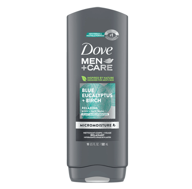 Dove Men+Care Body Wash and Face Wash Blue Eucalyptus + Birch 18 oz EasyOptionXY LLC