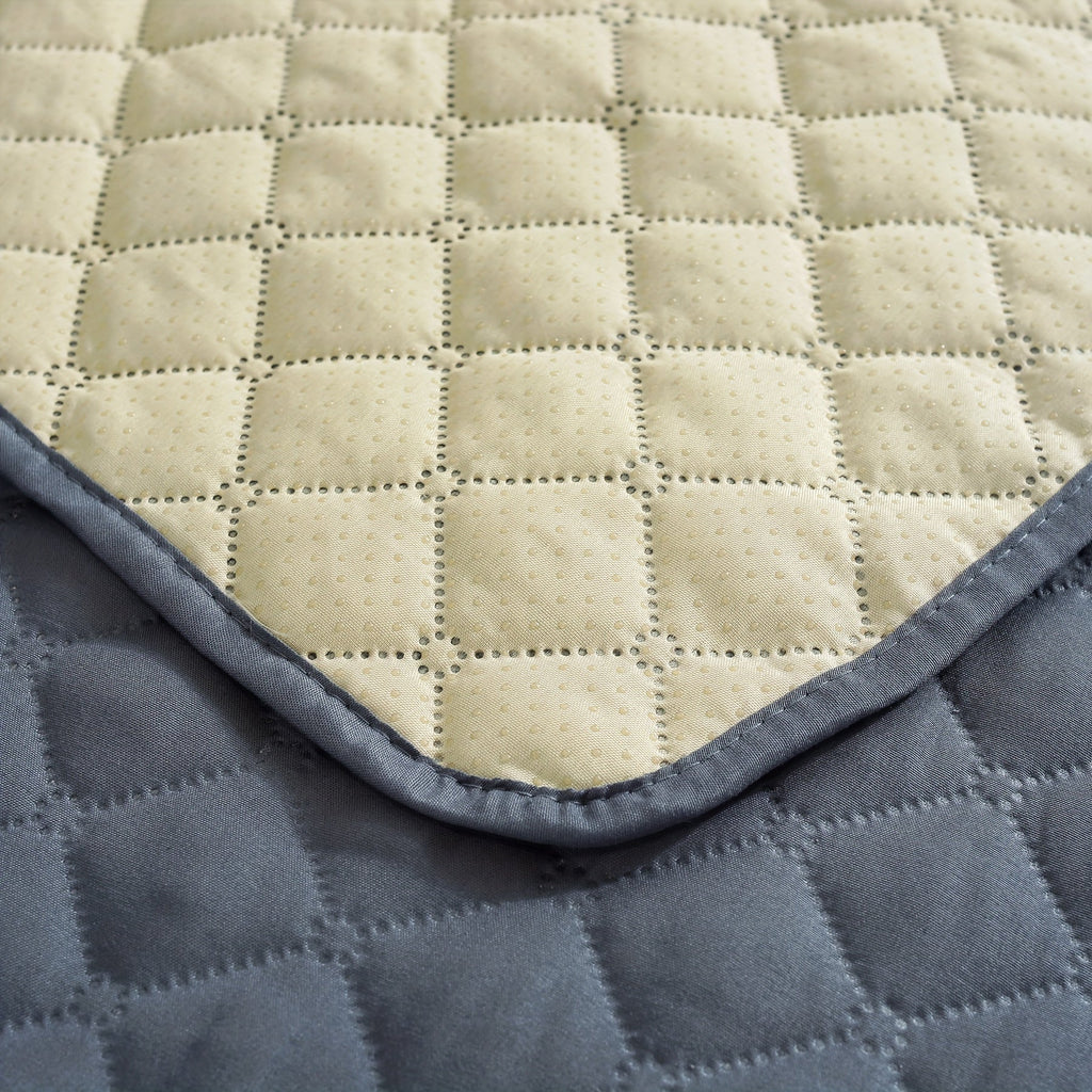 1pc Waterproof Solid Color Plaid Non-Slip Pet Sofa Cover, Machine Washable Blanket for All Season Protection, Suitable for Cats, Dogs, and Small Animals