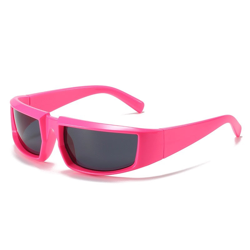 Super Texture Cool Sunglasses Futuristic Technology Punk Pi-Mart