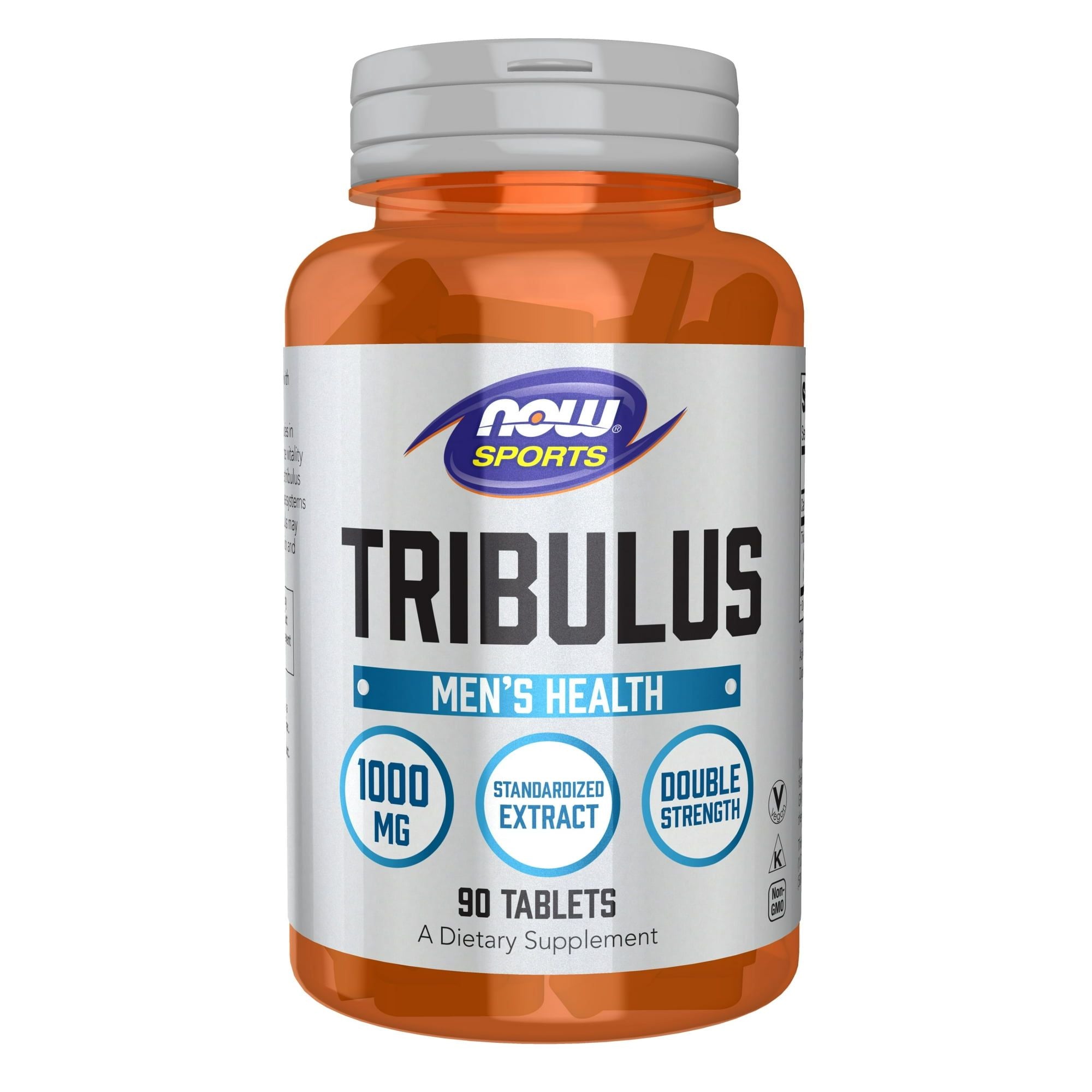 NOW Sports Nutrition, Tribulus (Tribulus terrestris) 1,000 mg, Double Strength, Men's Health, 90 Tablets