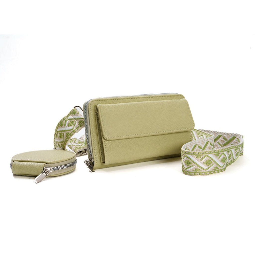 Small crossbody bag for women, 2 in 1 mobile phone satchel design, shoulder crossbody bag, multifunctional wide strap - SJB-DIAMOND ELITES