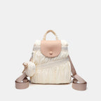 Elegant Folded Hobo Bag Ladies - Lightweight Large Capacity Shoulder Bag & Casual Cloth Crossbody Bag