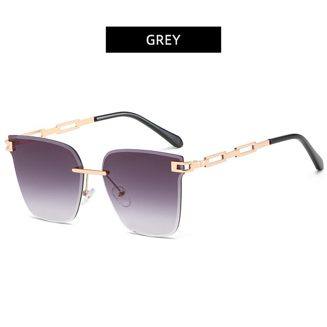 UV400 Cat Eye Sunglasses Frameless - SJB-DIAMOND ELITES