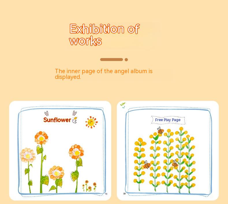 Washable Non-toxic Kindergarten Paint Hand Palm Painting Stamp Pad Graffiti Painting Toy Pi-Mart