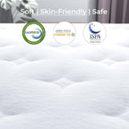 Full Mattress, 12 Inch Hybrid Full Mattress, Full Size Mattress In A Box, Plush Foam Mattress With Individually Pocketed Coils, Motion Isolation For Pressure Relief, Medium Soft Pi-Mart