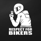 Motorcycle Rider Respect For Bikers Car Stickers Pi-Mart