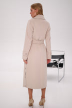 Camille Cashmere Blend Coat in Beige - SJB-DIAMOND ELITES