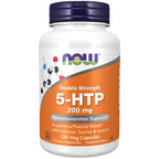 NOW Supplements, 5-HTP (5-hydroxytryptophan) 200 mg, Double Strength, Neurotransmitter Support*, 120 Veg Capsules EasyOptionXY LLC