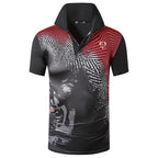 Men's Sports T-shirt Polo Shirt Short Sleeve Red Shirt Golf Tennis Pi-Mart