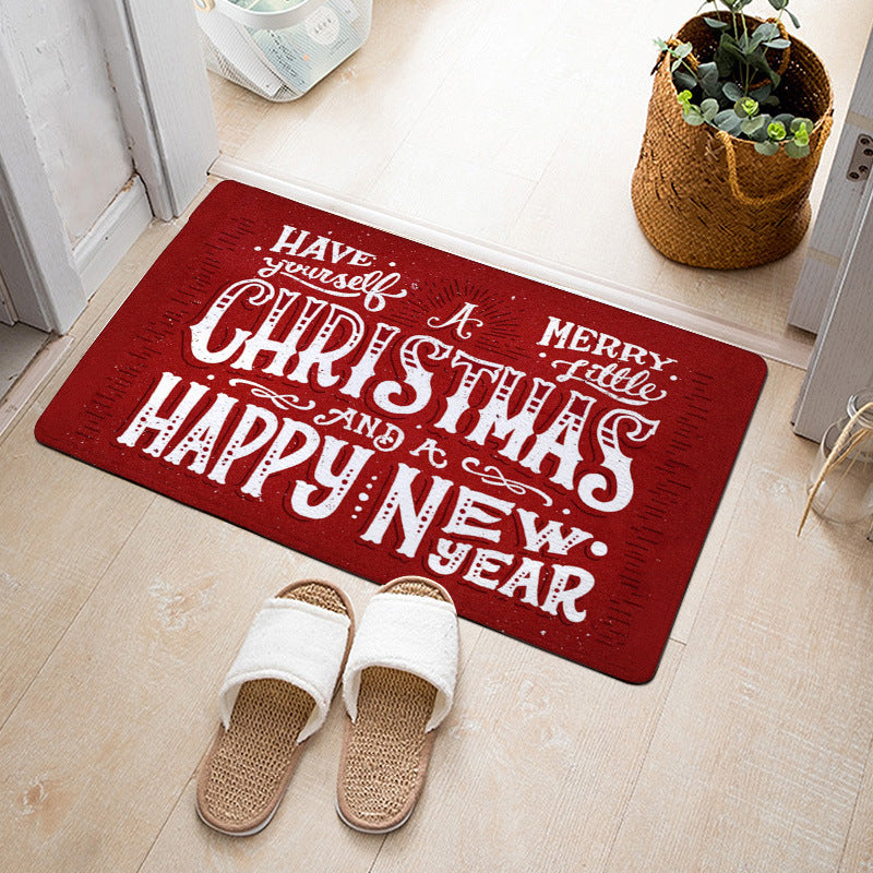Christmas Floor Mat Bedroom Bathroom Home Absorbent Non-slip Pi-Mart