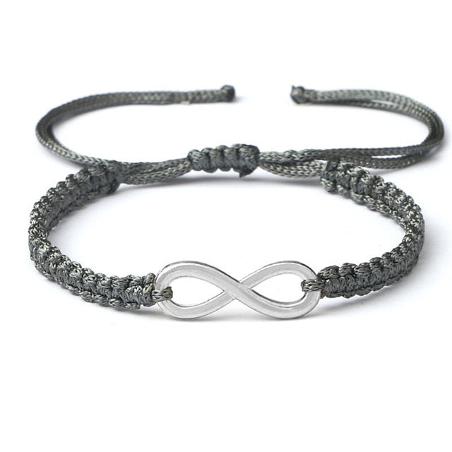 Infinity Charm Couple Bracelet Pi-Mart