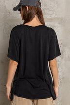POL V-Neck Short Sleeve T-Shirt Lootquake LLC