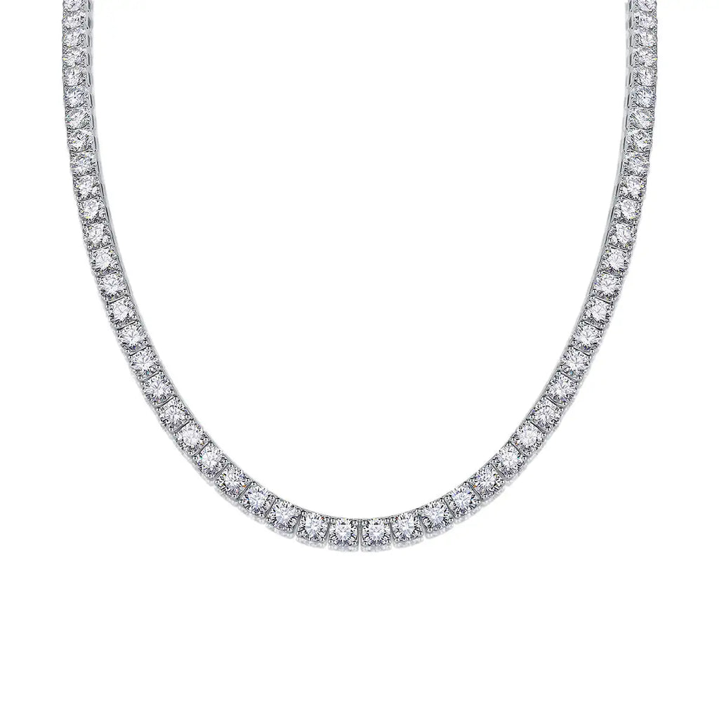 Endless Stream Of Stars 0.5ct Luxury Fashion Mossan Diamond S925 Silver Necklace