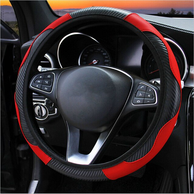 Carbon Fiber Car Steering Wheel Cover - SJB-DIAMOND ELITES