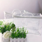 1pcs/2pcs 2-Pack Transparent PVC Travel Makeup Bag, Waterproof Cosmetic Pouch for Travel, Portable Quilt Blanket Storage Bag Lootquake LLC