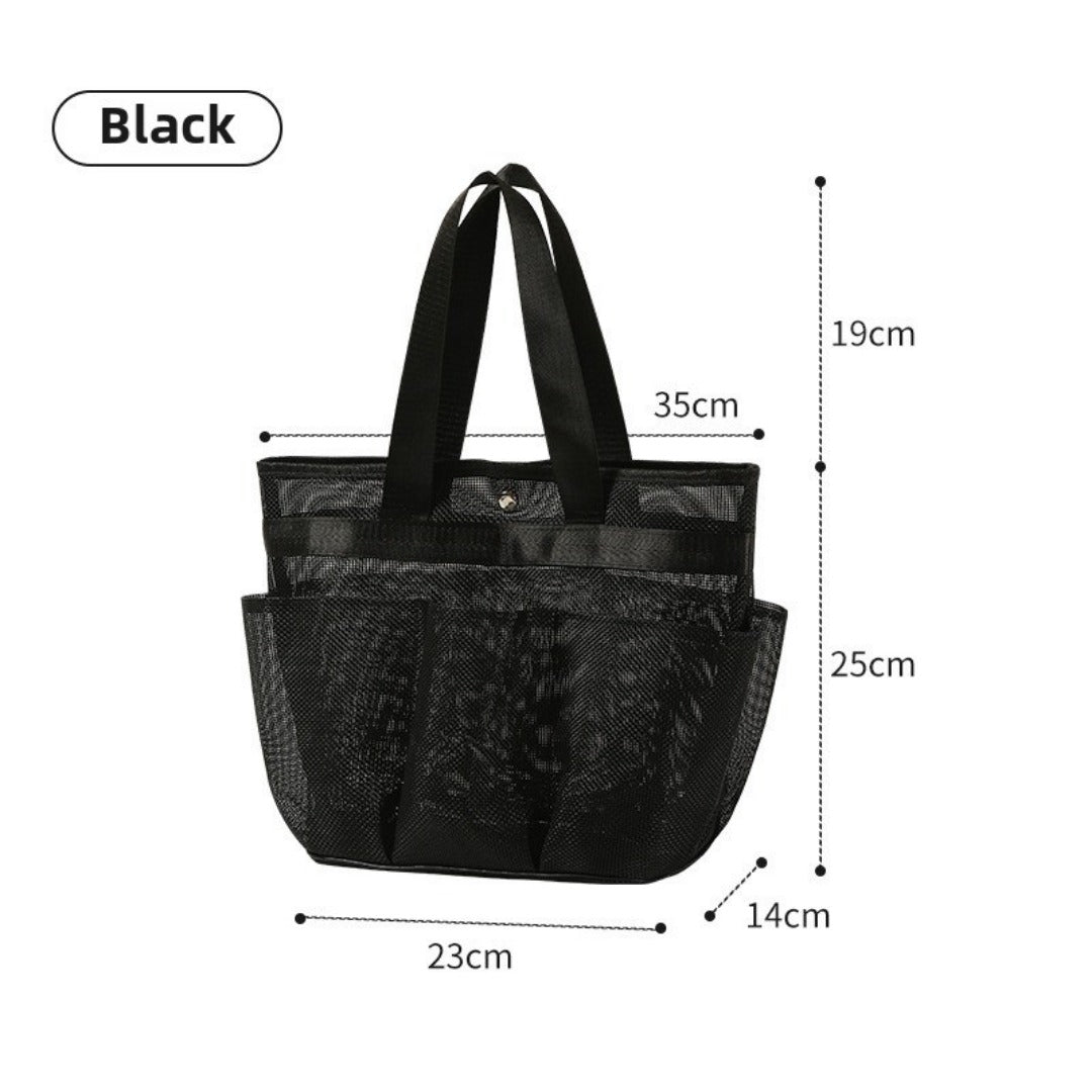 Mesh bath bag, mesh pocket tote swimming wash bag, men's bath towel bath bag, large storage bag - SJB-DIAMOND ELITES