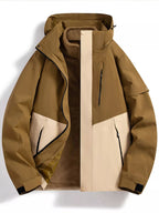 AquaGuard Men's All-Weather Zip Hoodie Plus Sizes THRIXINE