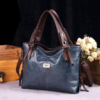 Retro Fashion Tote Casual Soft Leather Shoulder Crossbody Large Capacity Women's Bag Pi-Mart