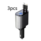 Metal Car Charger 100W Super Fast Charging Car Cigarette Lighter USB And TYPE-C Adapter Pi-Mart