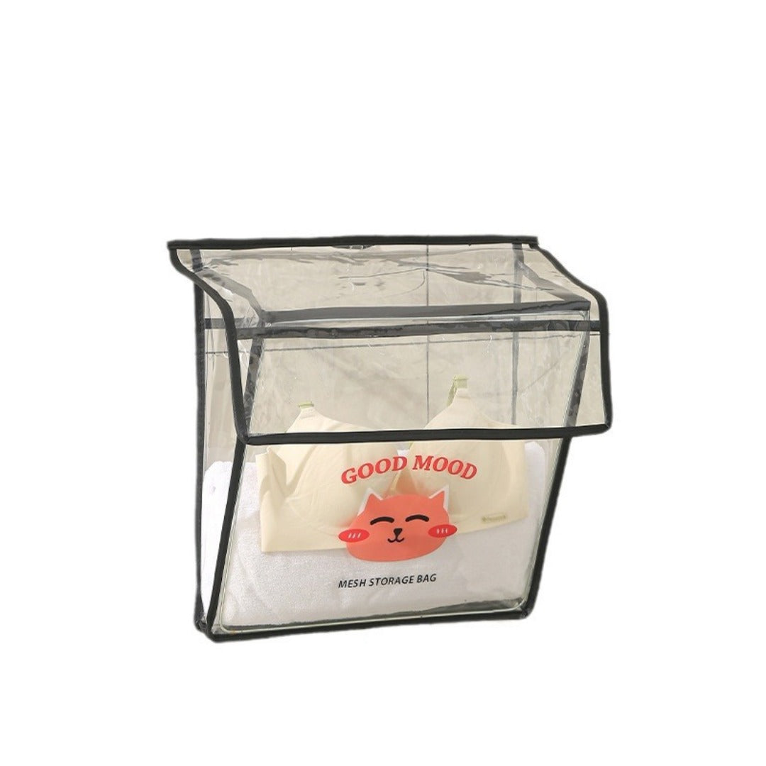 Bathroom transparent storage bag, put clothes toilet storage bag, transparent PVC large-capacity wall-mounted waterproof bathroom hanging bag - SJB-DIAMOND ELITES