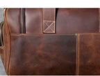 First layer leather big travel bag