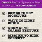 Maui Moisture Heal & Hydrate + Shea Butter Hair Mask & Leave-In Conditioner Treatment, 12 oz