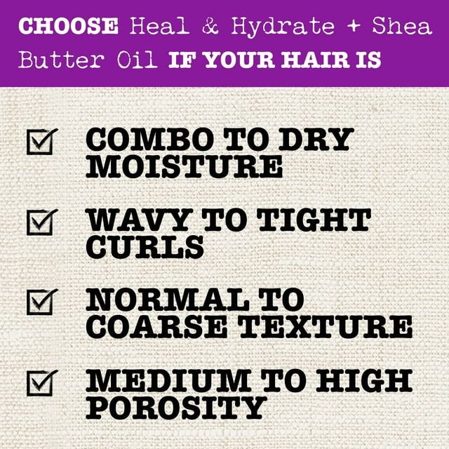 Maui Moisture Heal & Hydrate + Shea Butter Hair Mask & Leave-In Conditioner Treatment, 12 oz