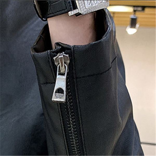 Mid-length leather jacket Pi-Mart