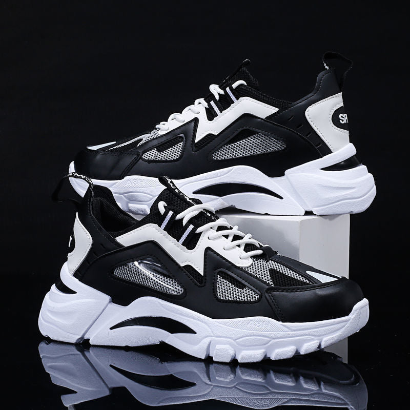 White Sneakers Men Non Slip Walking Running Shoes Sports Pi-Mart