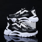 White Sneakers Men Non Slip Walking Running Shoes Sports Pi-Mart