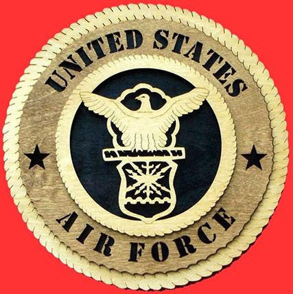 Flag Connections Air force Wall Tribute, Air force Wood Wall Tribute, USAF emblem The Military Gift Store