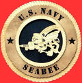 Flag Connections SeaBee Wall Tribute, Seabee Wood Wall Tribute, Seabee emblem The Military Gift Store