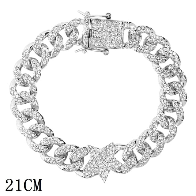 Iced Out Chain Bracelet Pi-Mart