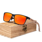 Luxury  Bamboo Wood Design Polarized Elegant High Quality Men Sunglasses Mirror Lens Handmade Fashion UV400 Eyewear Accessories - SJB-DIAMOND ELITES