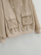 Fashion Two-piece Hooded Sweatshirt With Loose Pockets