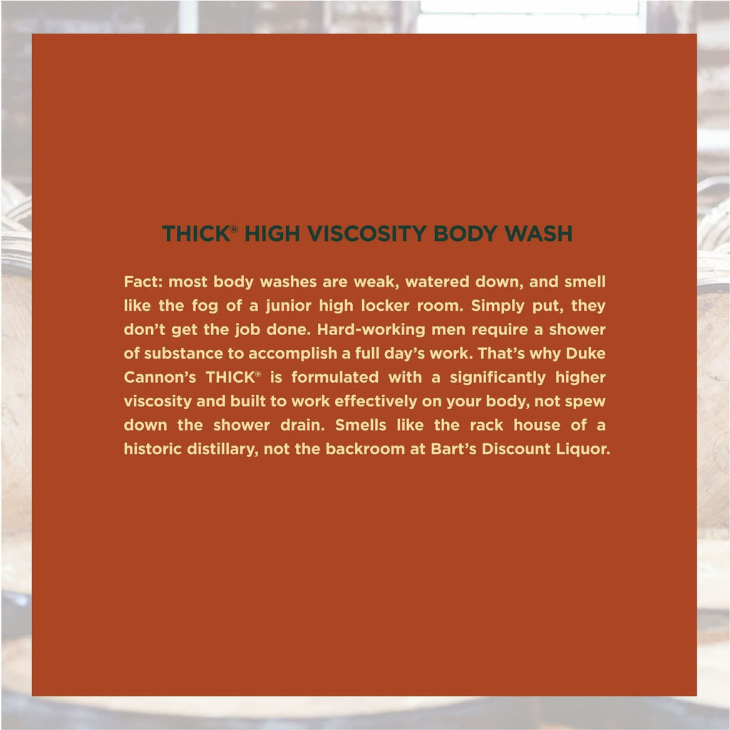 Duke Cannon Thick Body Wash - Bourbon - Oak Barrel & Amber Scent, 17.5 oz, 1 Bottle EasyOptionXY LLC