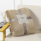 Fluffy Plaid Winter Bed Blankets by Pi Mart
