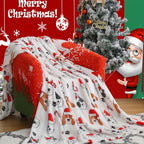 1pc Christmas Plush Bed Blanket, Soft Comfortable Blanket For Sofa Office Bed Camping Travelling Christmas Gift Lootquake LLC
