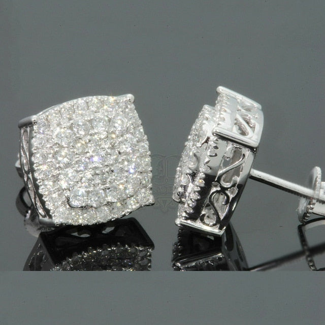 Color Stone Stud Earrings Pi-Mart