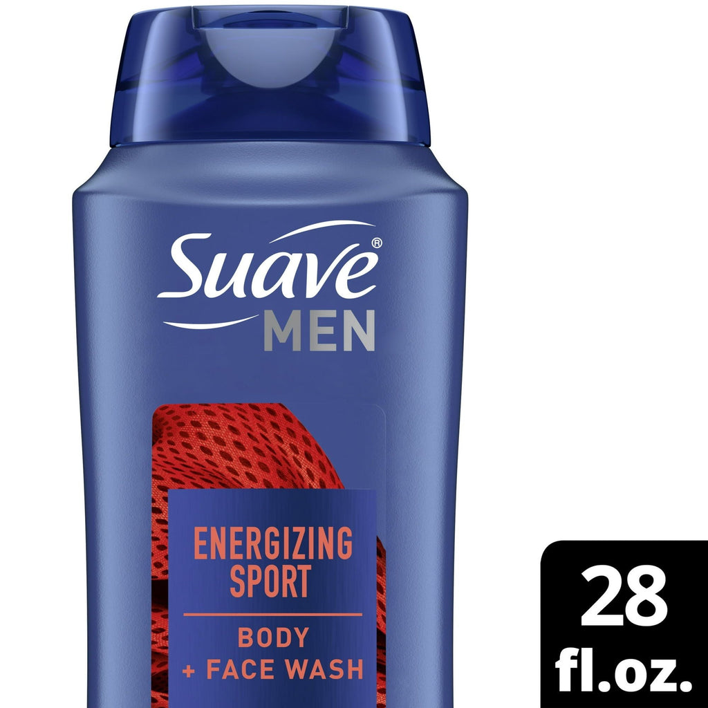 Suave Men Sport Body Wash Fragrance Body Wash and Shower Gel for Everyday Use, All Skin Types 28 oz