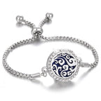 Hollow Stainless Steel Adjustable Aromatherapy Bracelet Jewelry Pi-Mart