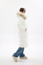Genuine Fur Trim Down Fill Coat