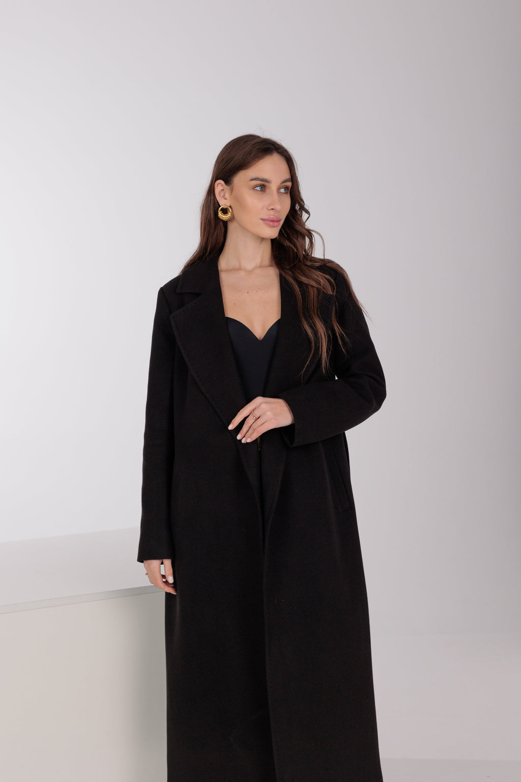 Pre-Order. Re-Stock Ships February 2026. Astoria Classic Wraparound Wool Blend Overcoat - SJB-DIAMOND ELITES