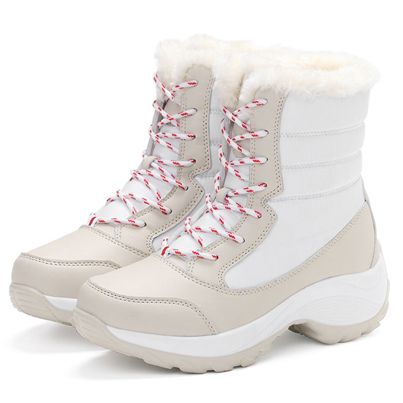 Snow Boots Plush Warm Ankle Boots For Women Winter Shoes Pi-Mart